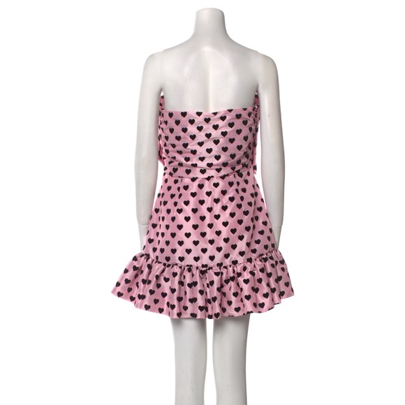 Love shack fancy pink and black dress with hearts - Picture 4 of 4